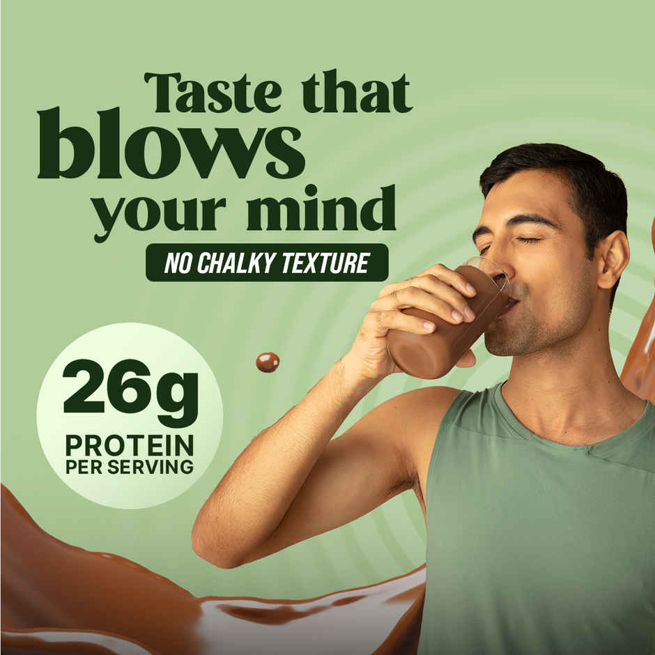 Fast&Up Plant Protein Rich Chocolate Single Serving Sachet | 26g Protein