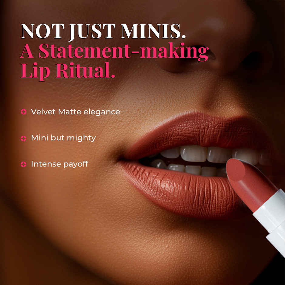 Just Herbs Ayurvedic Lipstick Micro-Mini Trial Kit | Multicolor