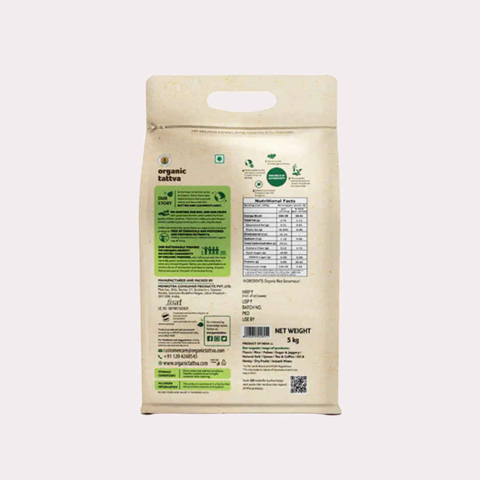 Organic Tattva Organic Sonamasuri White Rice