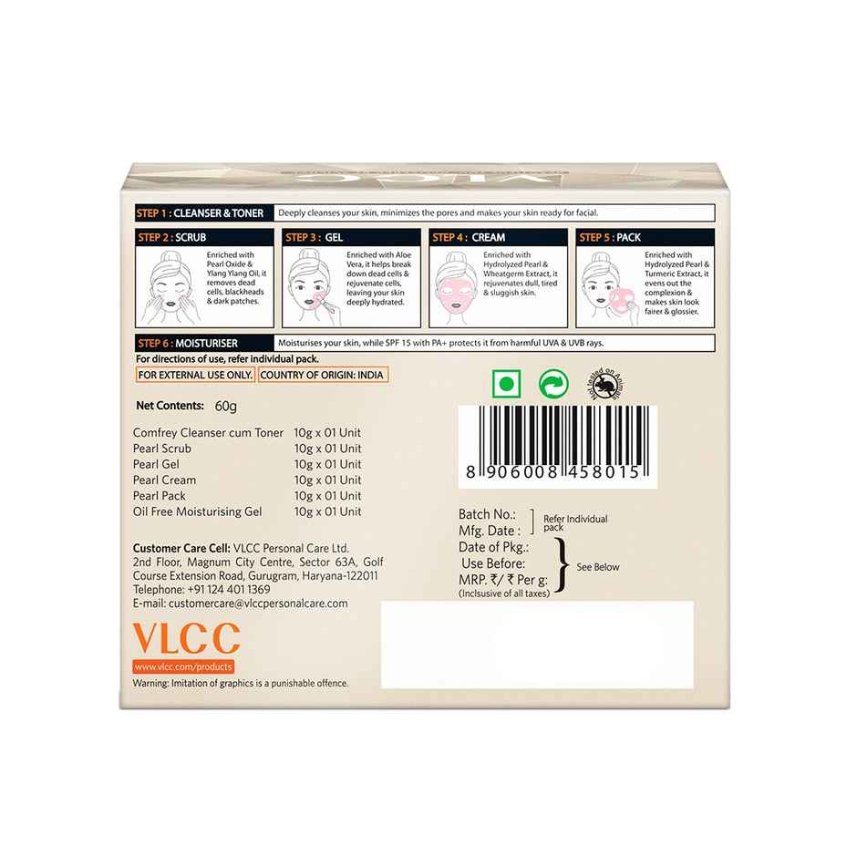 Vlcc Pearl Single Facial Kit
