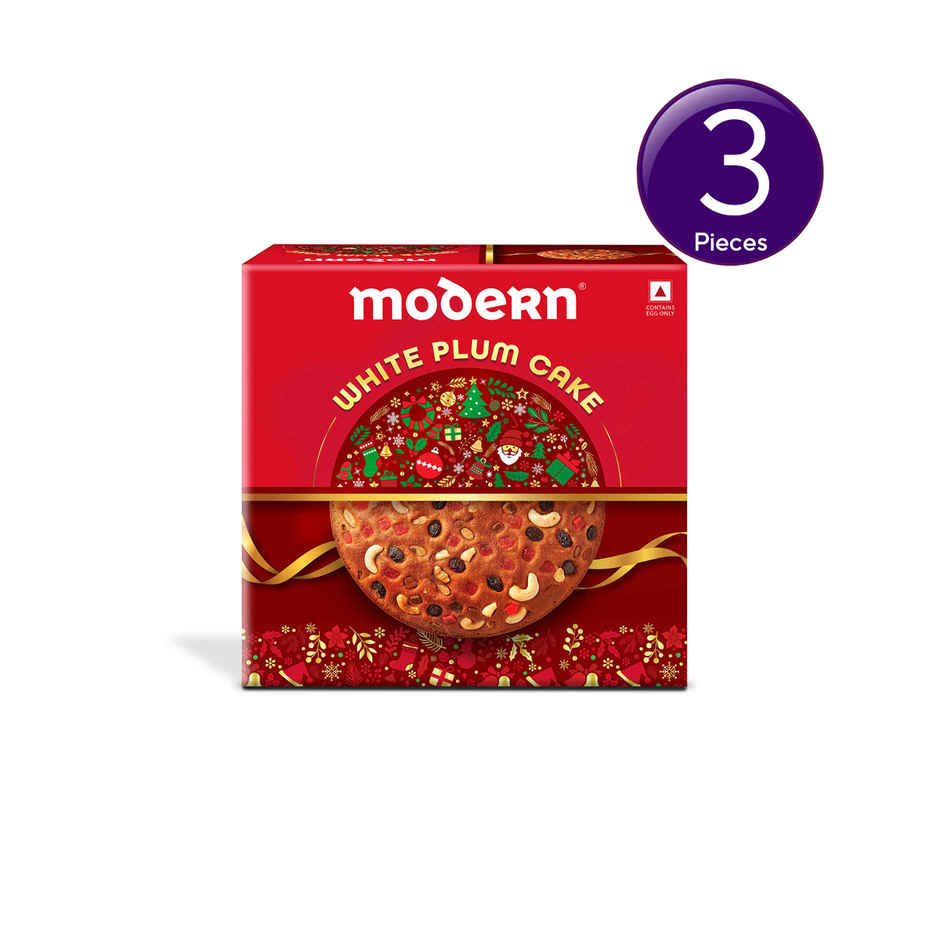 Modern White Plum Cake | Combo