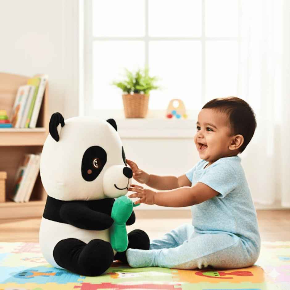Toytales Panda | Teddy Bear | Soft Toy | Plushie | Birthday Gift| Baby Soft Toys | Black