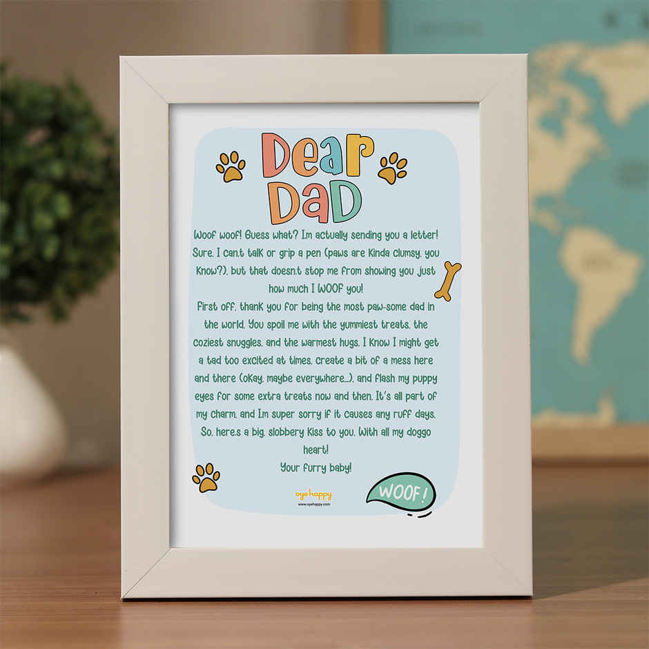 Oye Happy Letter For Dog Dad