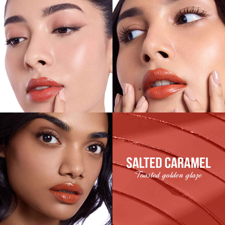 Staze Y.U.M.M.Y Gloss + Tint + Balm with SPF 15 | Glossy Finish | 01 Salted Caramel | 2 gm