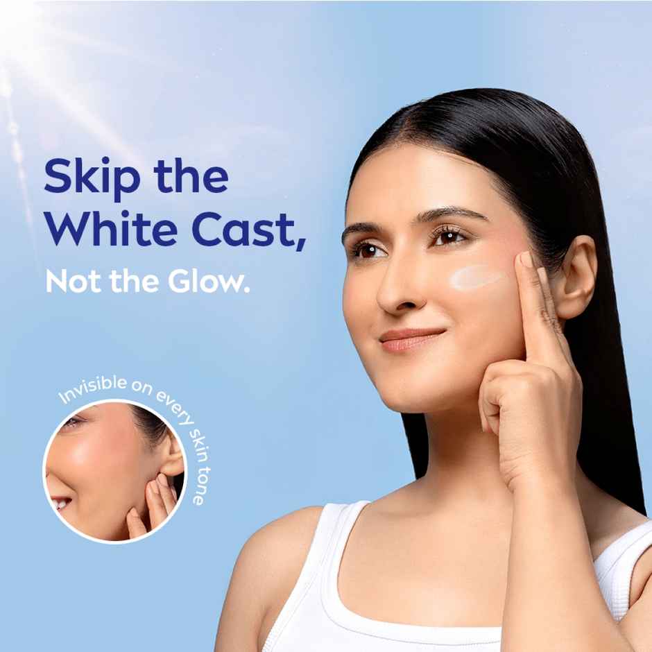 NIVEA Soft Daily UV Moisturizer with SPF 15 | 72 Hr Hydration | No White Cast Face Cream