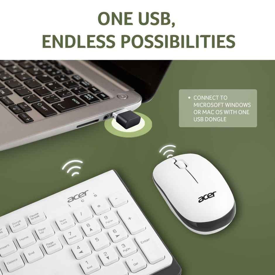 Acer Wireless Keyboard & Mouse Combo