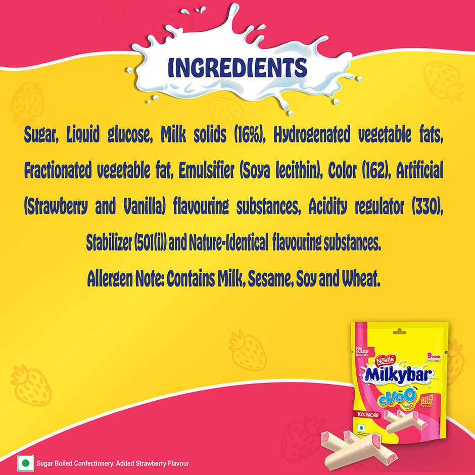 Nestle Milkybar Strawberry Flavour Chocolate Sharebag
