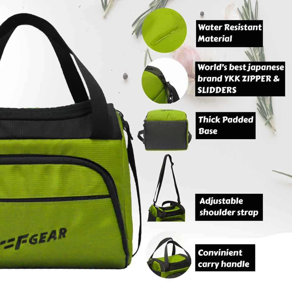 F Gear Yolo Forest Green Black Lunch Bag