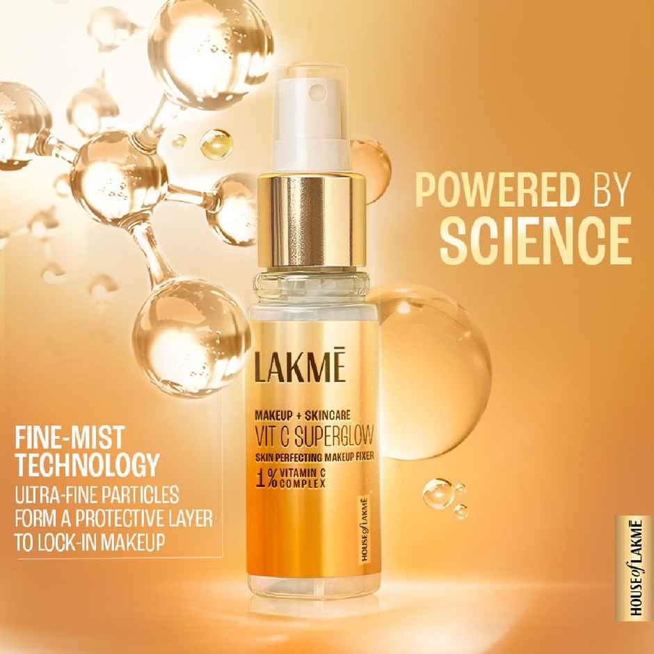 Lakme Makeup+Skincare Vitc Superglow Skin Perfecting Makeup Fixer