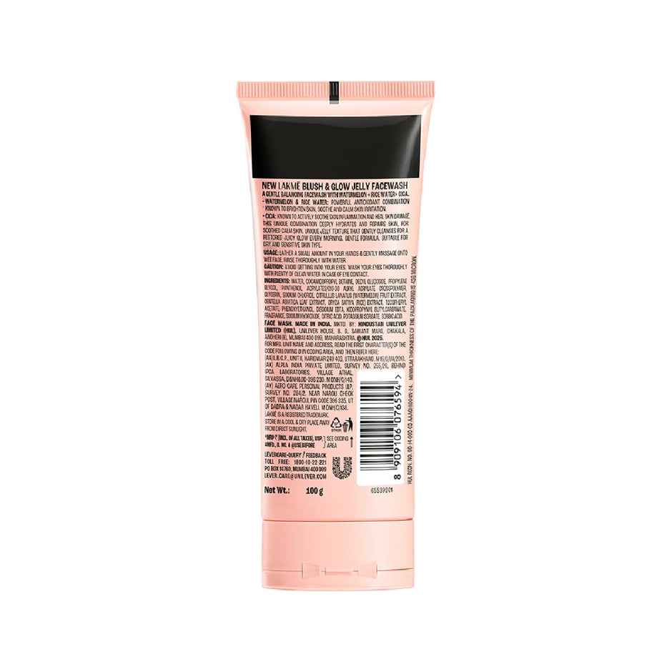 Lakme Blush & Glow Jelly Facewash | With Watermelon Rice Water | For Daily Use