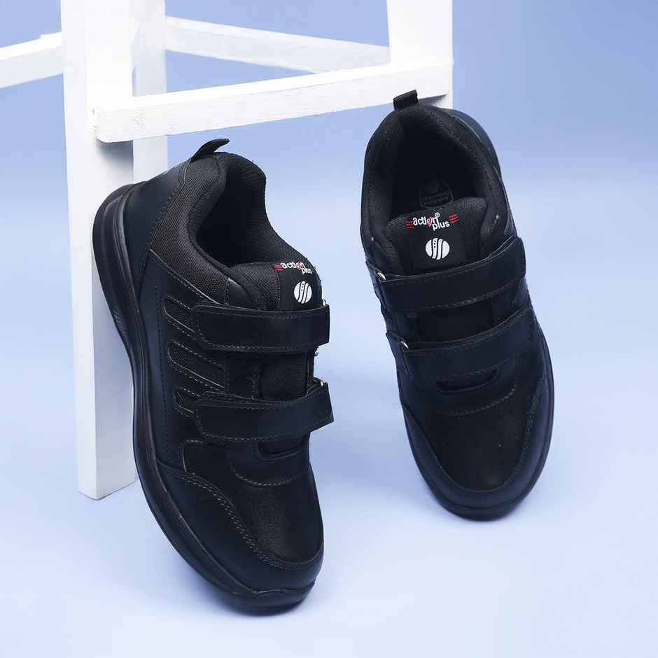 Action Kids School Shoes | AGT-52 | Black - UK 5