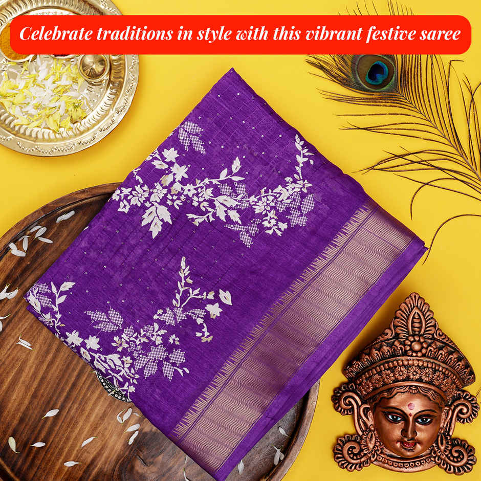 Dola Jari Sequin Silk Saree - Traditional Wedding Wear | Oye Happy