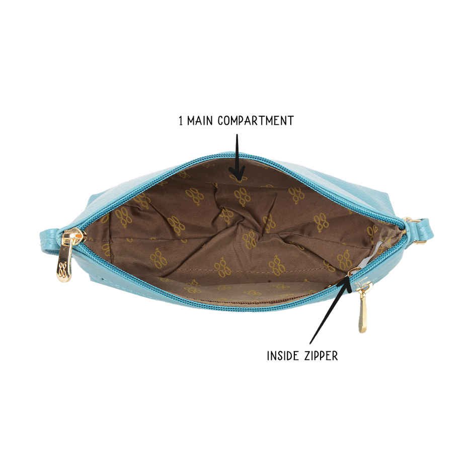 Baggit Women Dollins Sling Bag | Capri Aqua