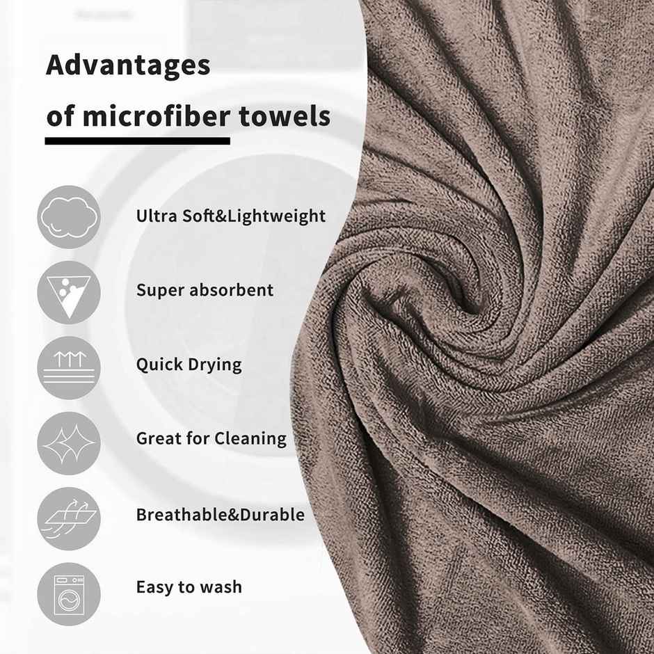Sassoon Microfiber Large Bath Towel | Sandstone