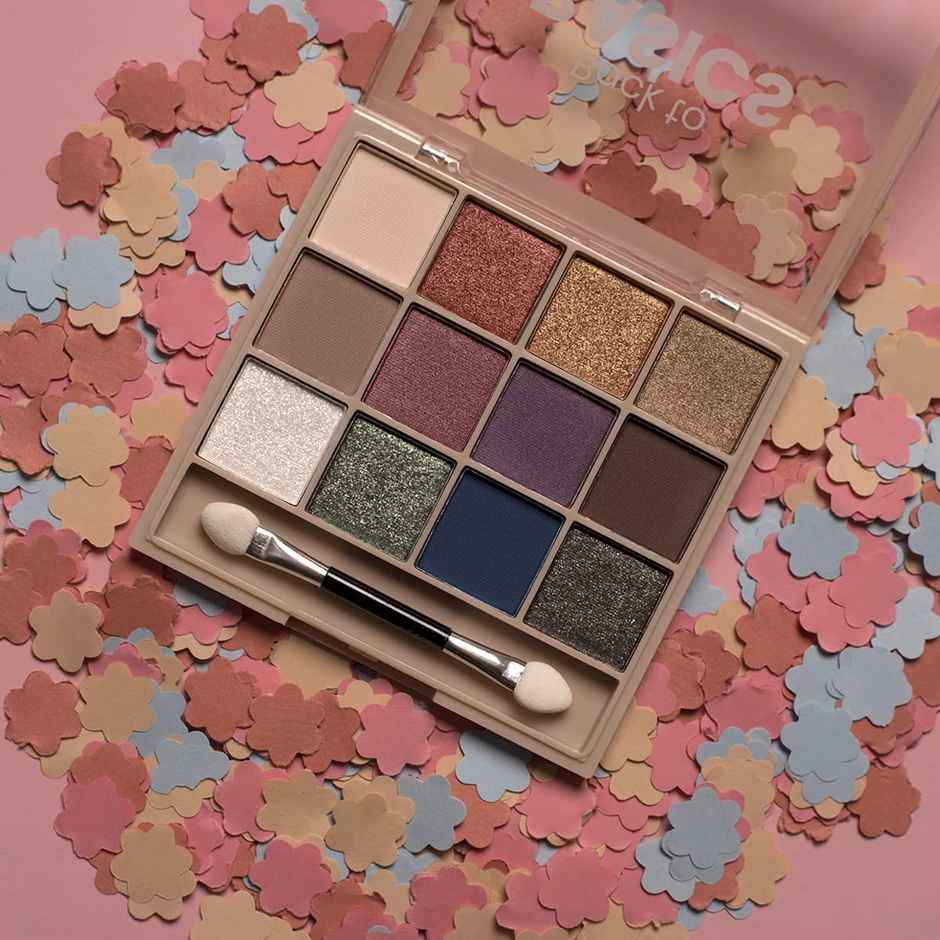 MARS Cosmetics Back To Basics Eyeshadow Palette With Free Applicator (Shade-01)