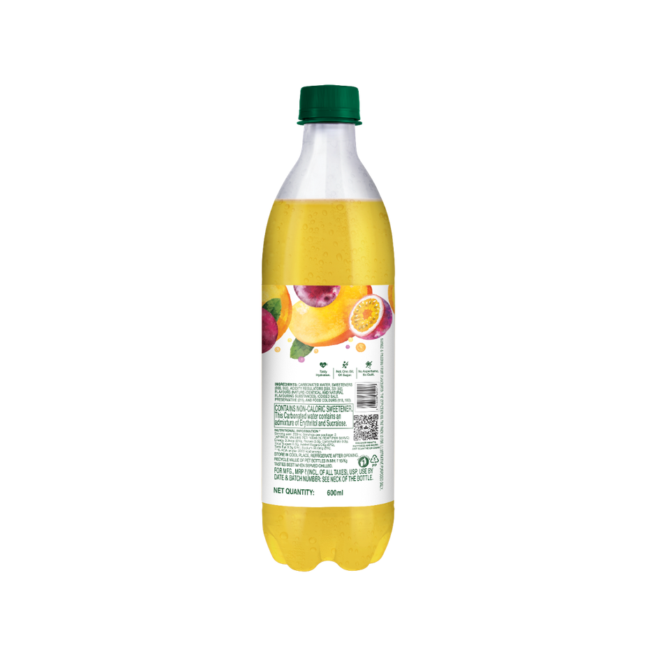 Paper Boat Zero Sugar Mango Passion Sparkling Water, Sugar Free Cold Drink