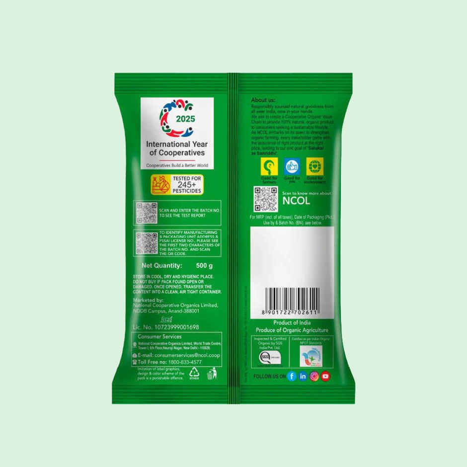 Bharat Organics Unpolished Arhar Dal