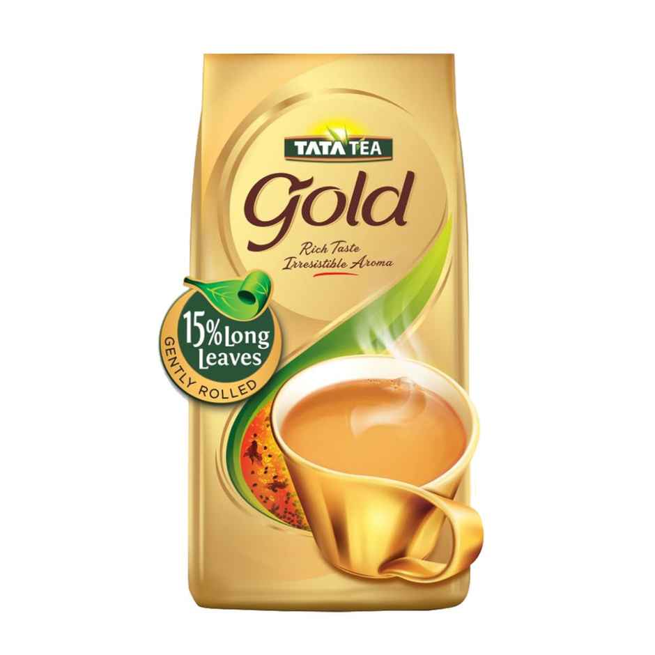 Tata Tea Gold Black Tea, Assam Teas with Gently Rolled Aromatic Long Leaves Combo
