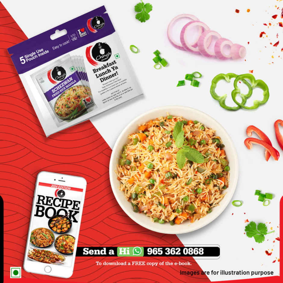 Ching’s Secret Schezwan Fried Rice Masala, Cooks in 4/5Mins, 5 Single Use Pouches