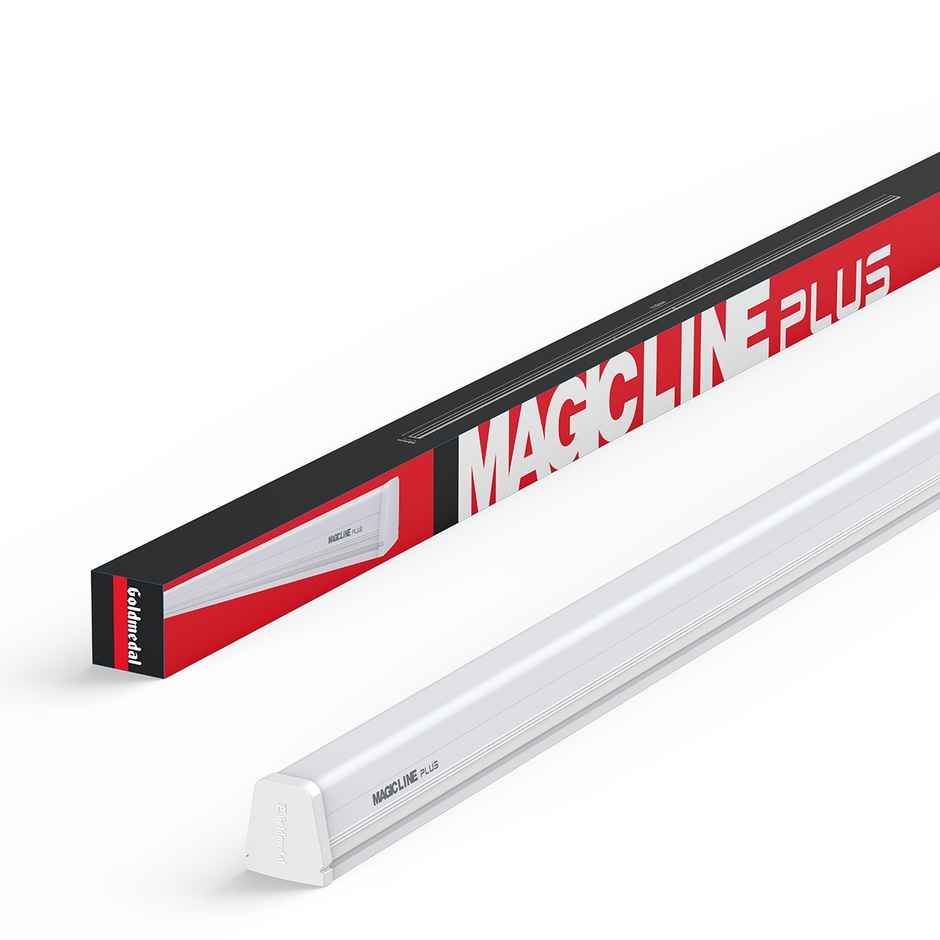Gold Medal Magicline Plus 36W LED Batten for Living Room, Bedroom - Cool Day Light (6500K) | High Lumens Light Output | Energy Efficient Tubelight for Home