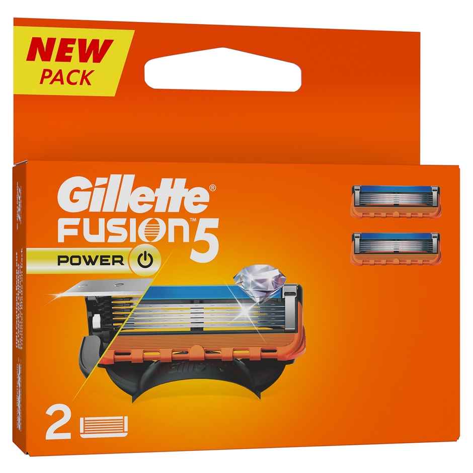 Gillette Fusion5 Power Shaving Razor Blades for men (Pack of 2)