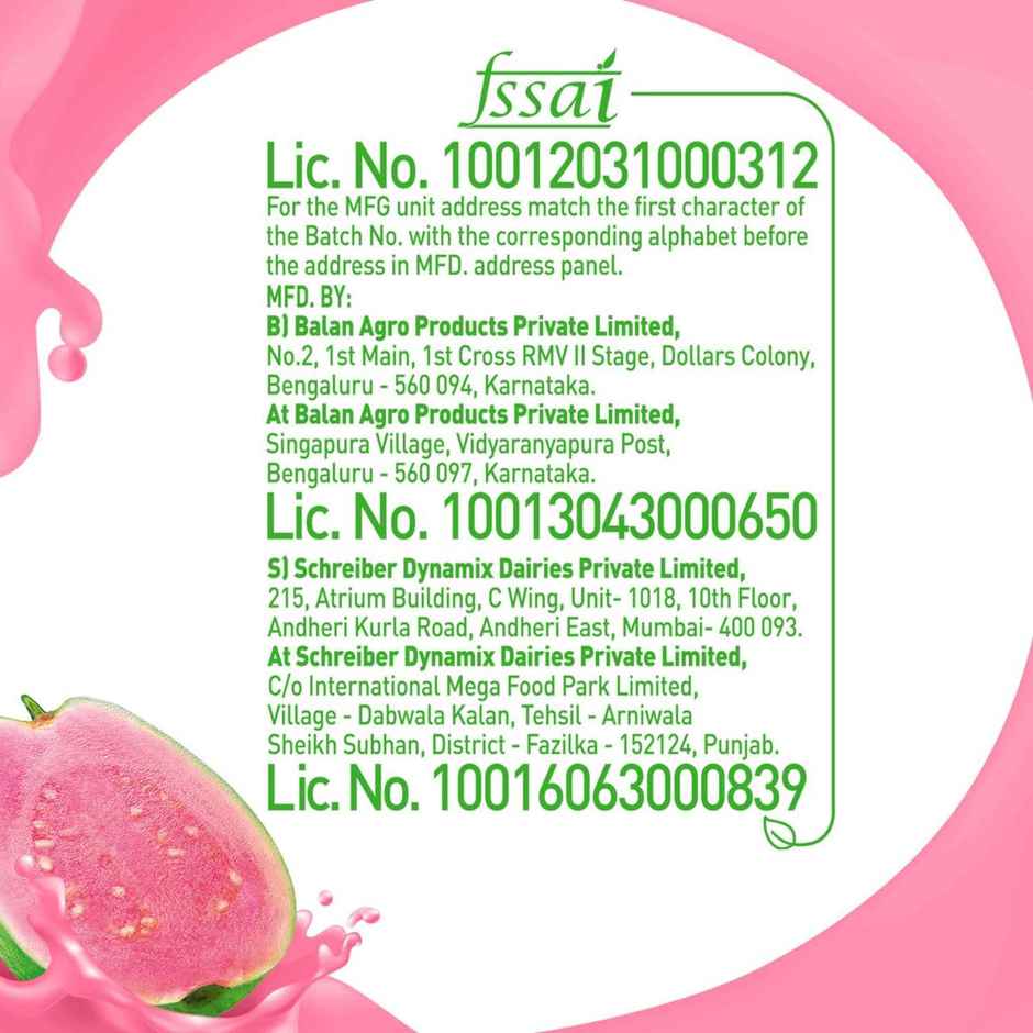 B Natural Guava Juice, Vitamin C & E