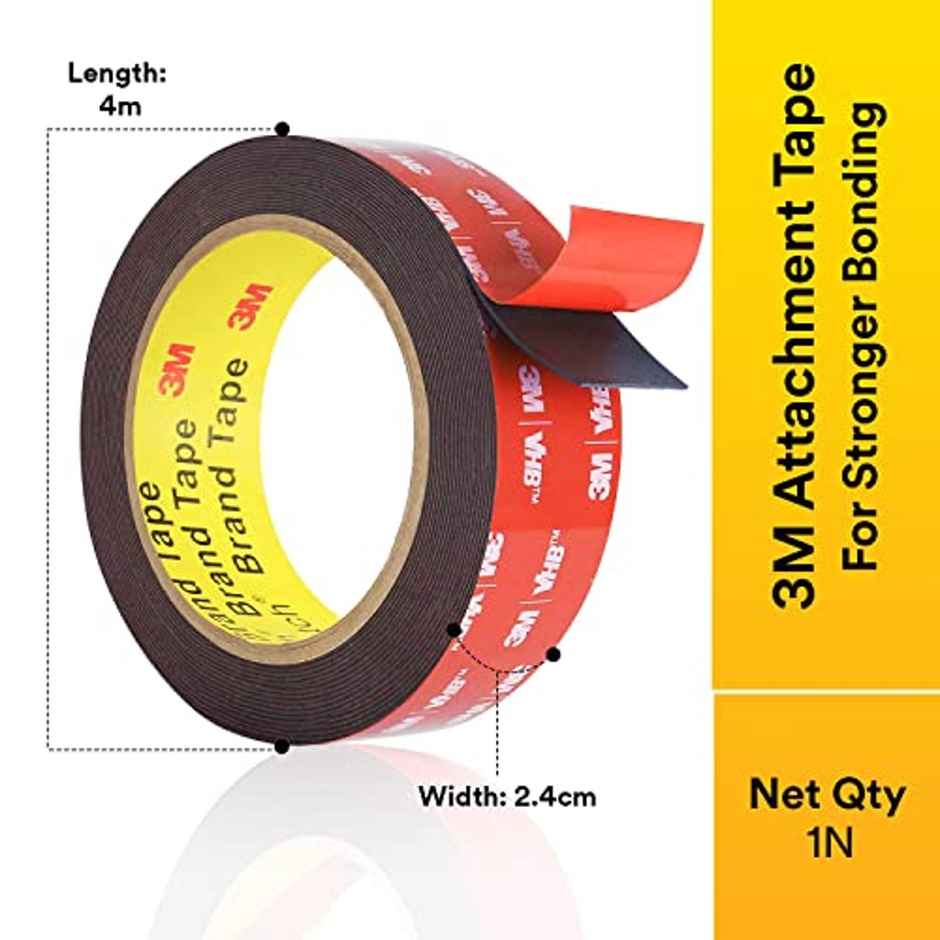 3M Attachment Tape for Stronger Bonding | 24 mm x 4 m | Grey