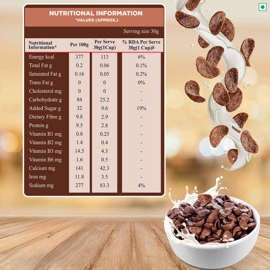 Kwality Choco Flakes - Made With Whole Wheat Zero% Maida