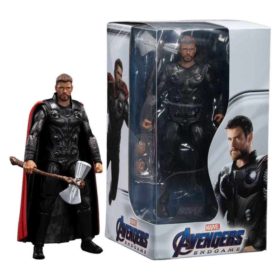 Striders Licensed Thor Action Figure with Plastic Holder | 7 inch