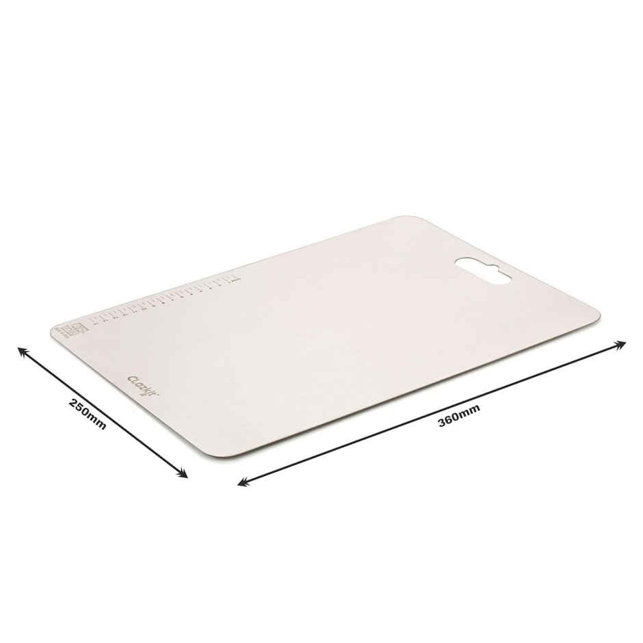 Clazkit Large Stainless Steel Chopping Cutting Board Vegetable (360 x 250 x 1mm)