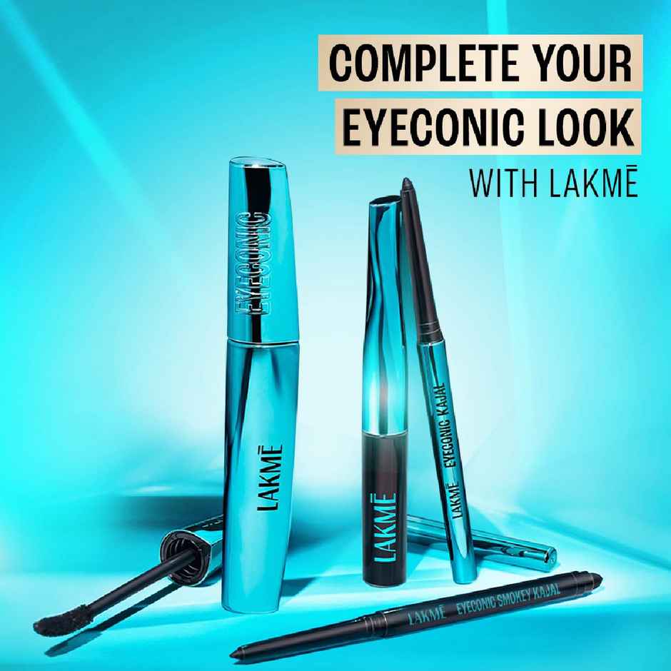 Lakme Eyeconic Kajal | Matte Kajal Pencil that lasts 24 Hrs | Classic Brown