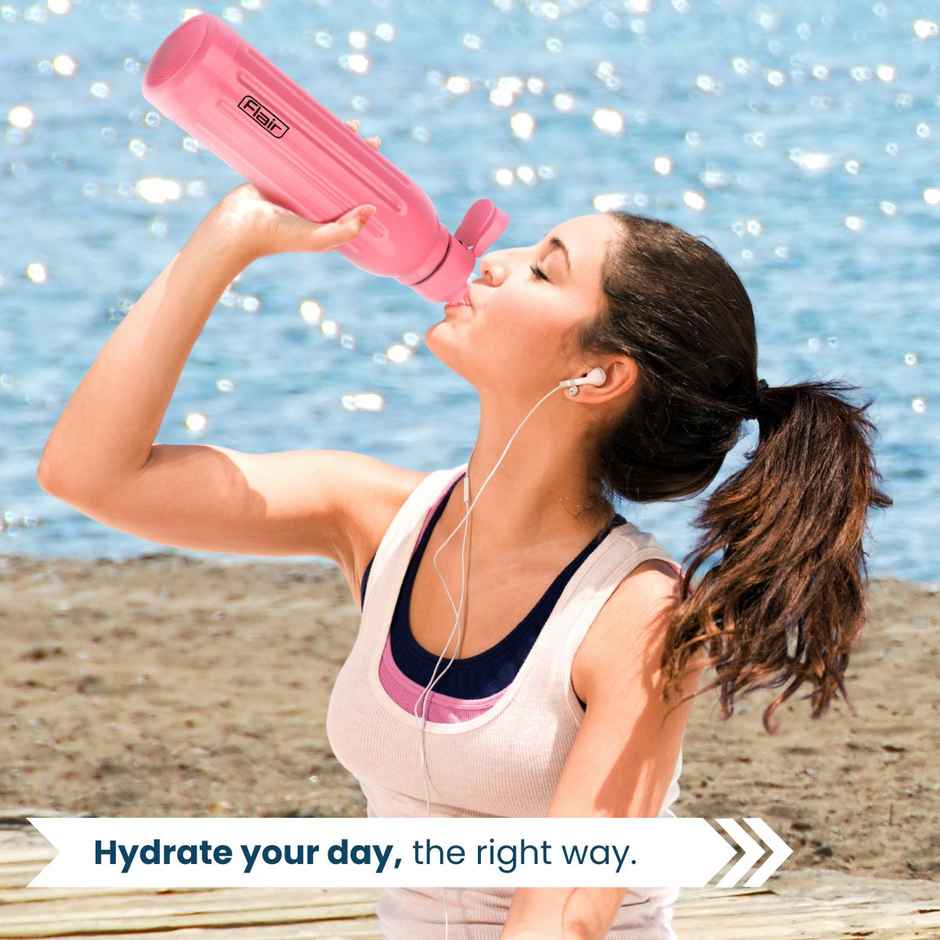 Flair Arrow Stainless Steel Inner Insulated Water Bottle 900Ml Pink