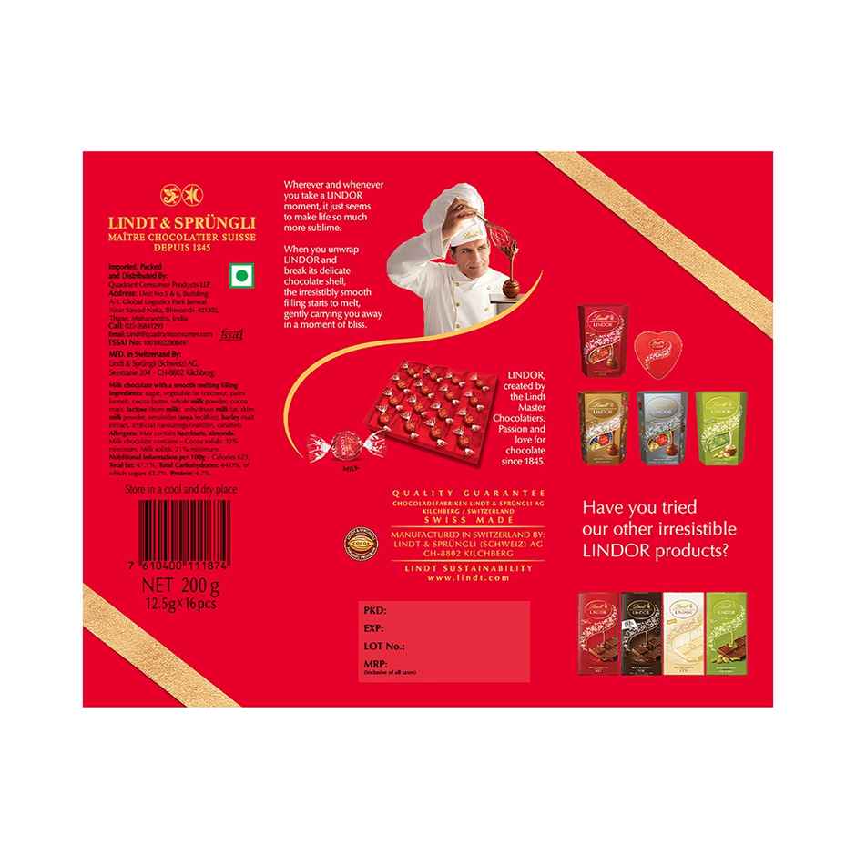 Lindt Lindor Milk Gift Box Combo