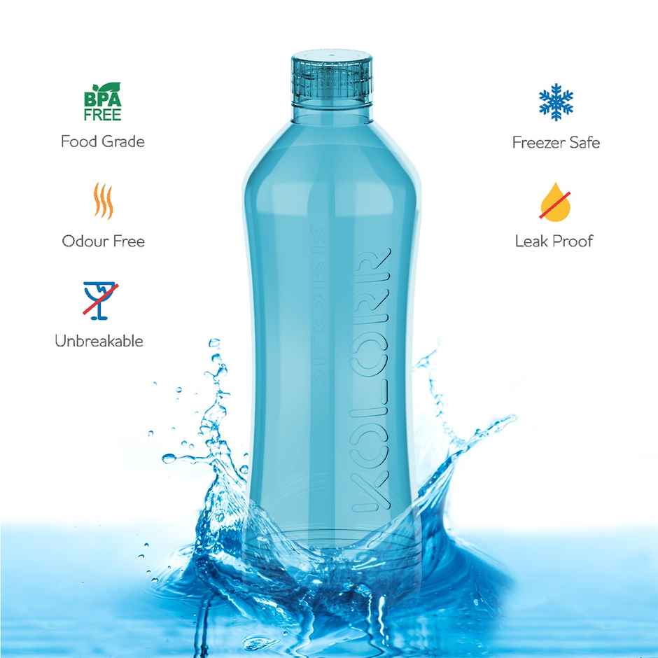 Kolorr Spectre Bottle 1L | Blue Stylish blue bottle | lightweight and durable or for outdoor use