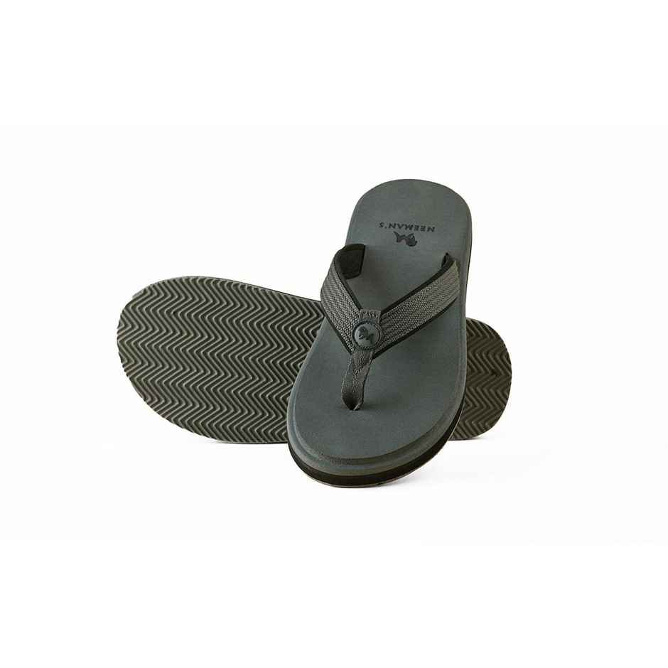 Neeman's Eco Fluffy Flips | Grey | Size- 9