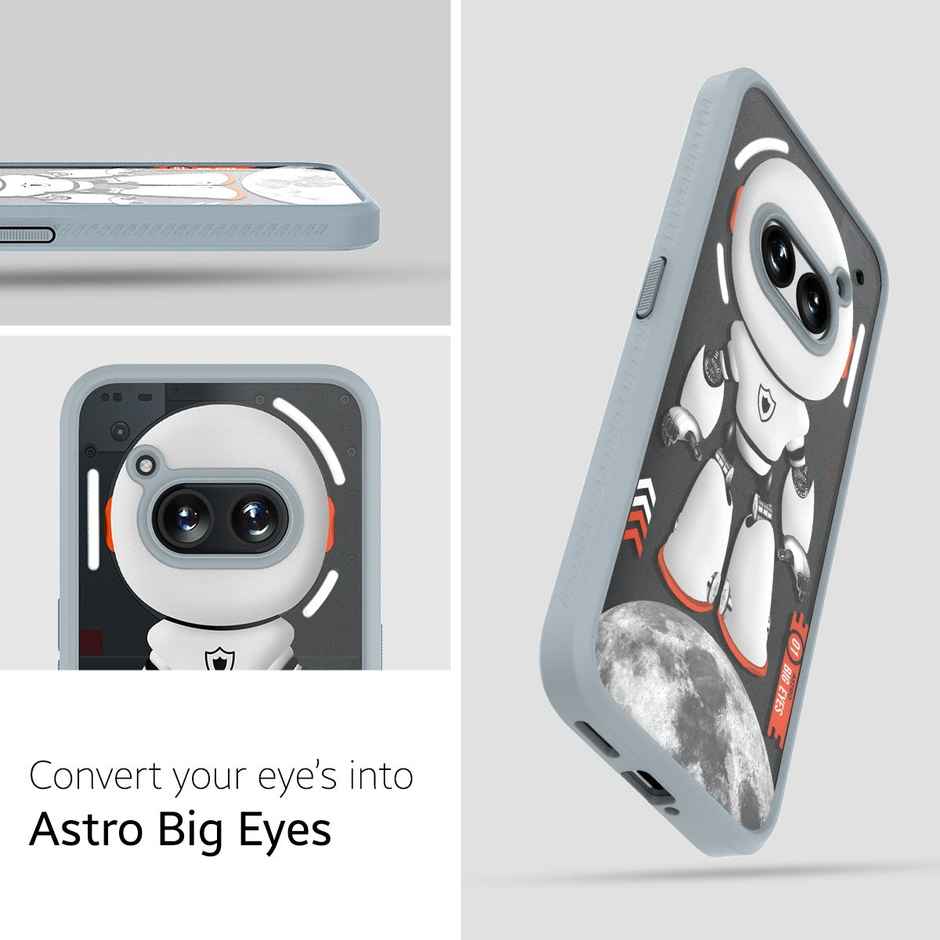 Kapaver Nothing Phone 2a / 2a Plus 5g Back Cover Case | Impulse | Astro Big Eyes - Gray