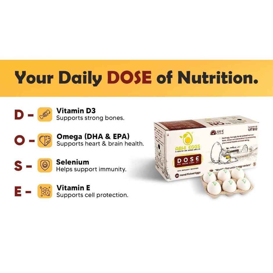 Abhi Eggs Dose With Immunity Boosters