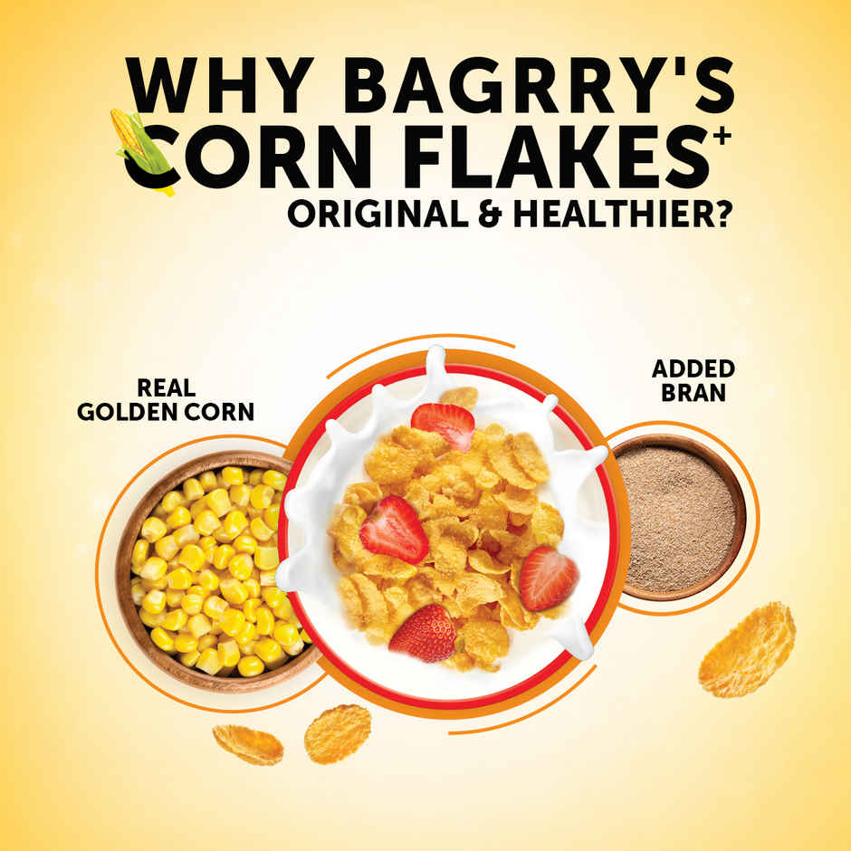 Bagrry's Corn Flakes Plus Original Healthier - Added Fibre
