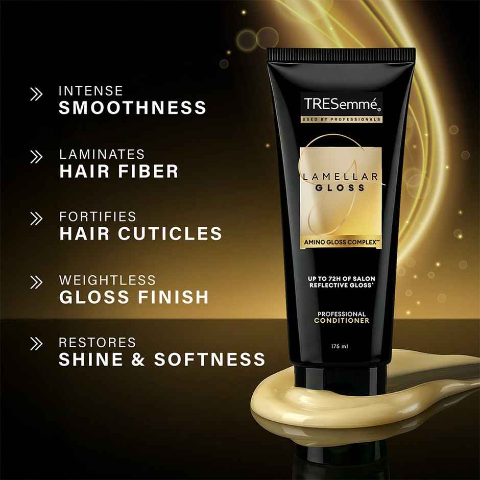 TRESemme Lamellar Gloss Conditioner for 72H of 8X Glossy, Smooth Hair, Dry & Dull Hair