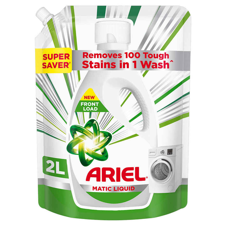 Ariel Matic Liquid Detergent Front Load 1 L & Liquid Detergent Front Load Pouch 2 L Combo