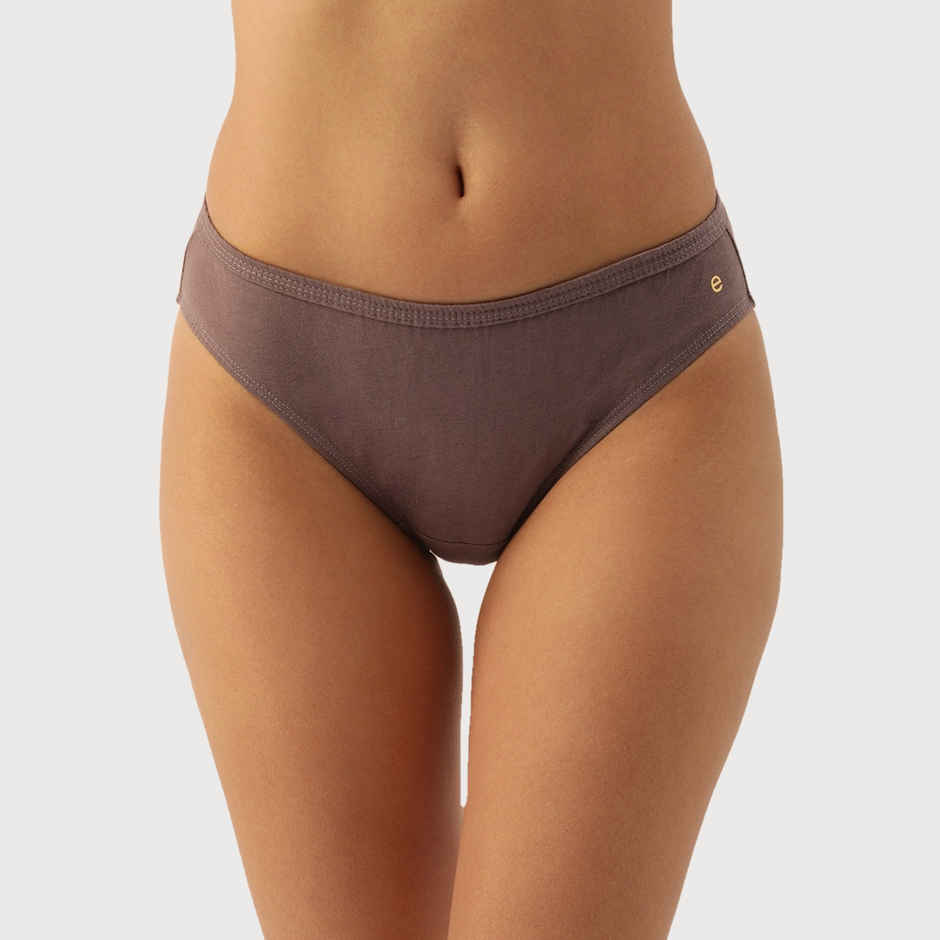 Enamor Women's CB03 Solid Cotton Bikini Panty | Low Waist | PO3 | Assorted | S