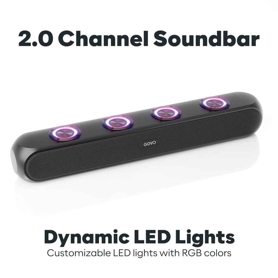 Govo GoSurround 340 8 Hours Playtime Soundbar | Black