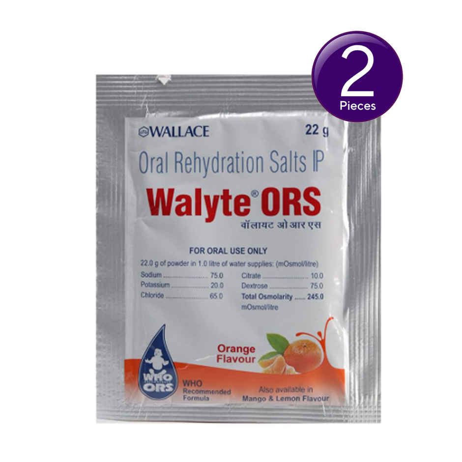 Walyte ORS Orange Powder 22gm Combo