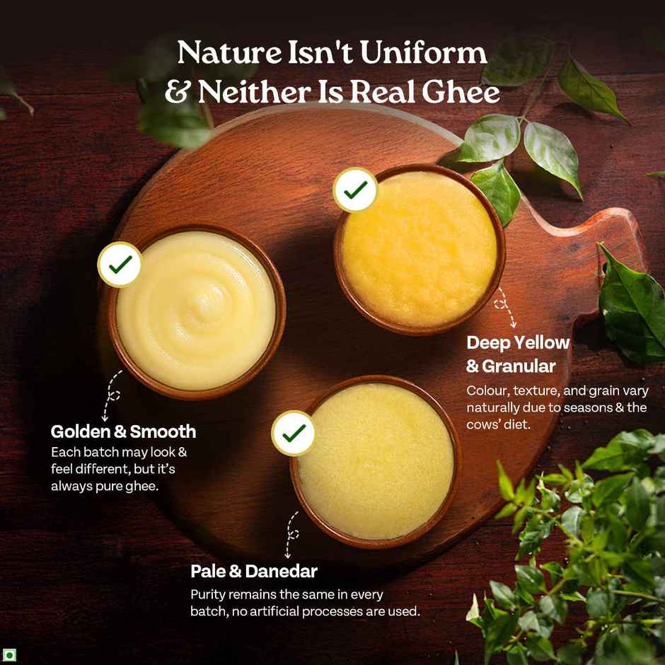 A Tata Product - Organic India Pure Bilona Ghee | Glass Bottle | Labs Tested On 250+ Parameters