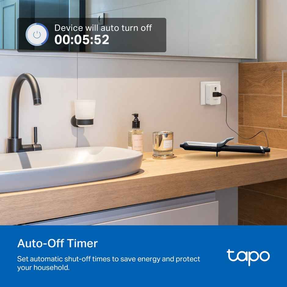 TP-Link Tapo P110 16A Mini Smart Wi-Fi Plug, Energy Monitoring,Compatible with Alexa, Google Home