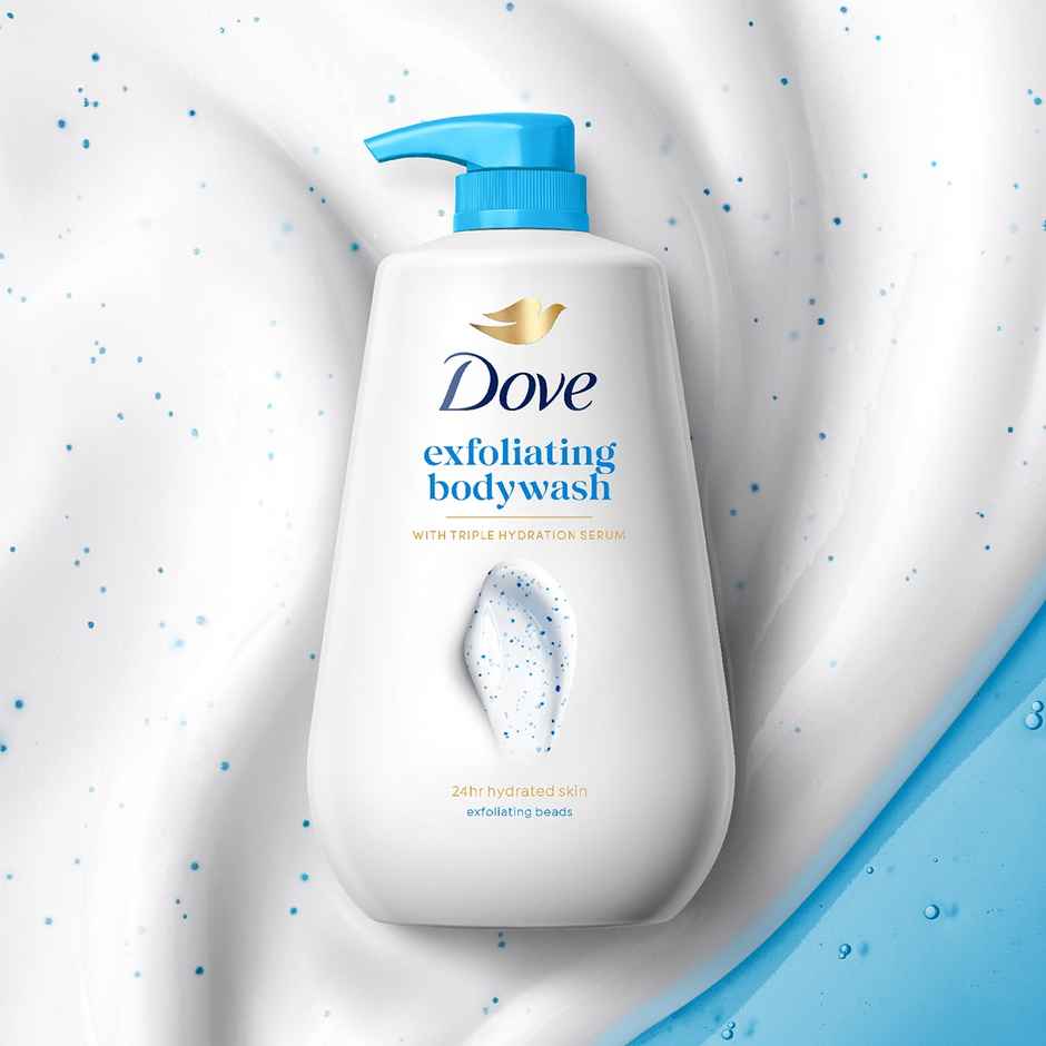 Dove Gentle Exfoliating Beads Body Wash For Softer Smoother Skin