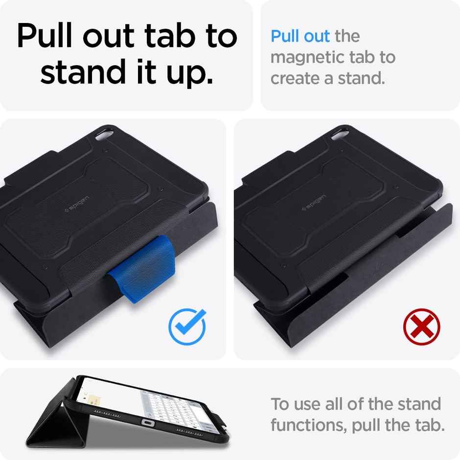 Spigen iPad 10.9 inch (2022) Case Rugged Armor Pro Black