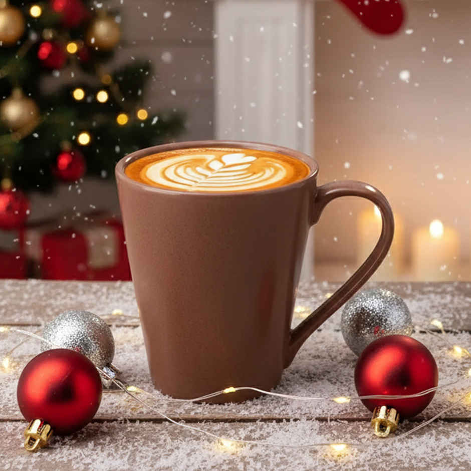 BAY6 Porcelain Coffee Mug Conical Coffee Mug 300ml Reactive - Amaco