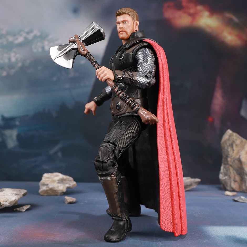 Striders Licensed Thor Action Figure with Plastic Holder | 7 inch