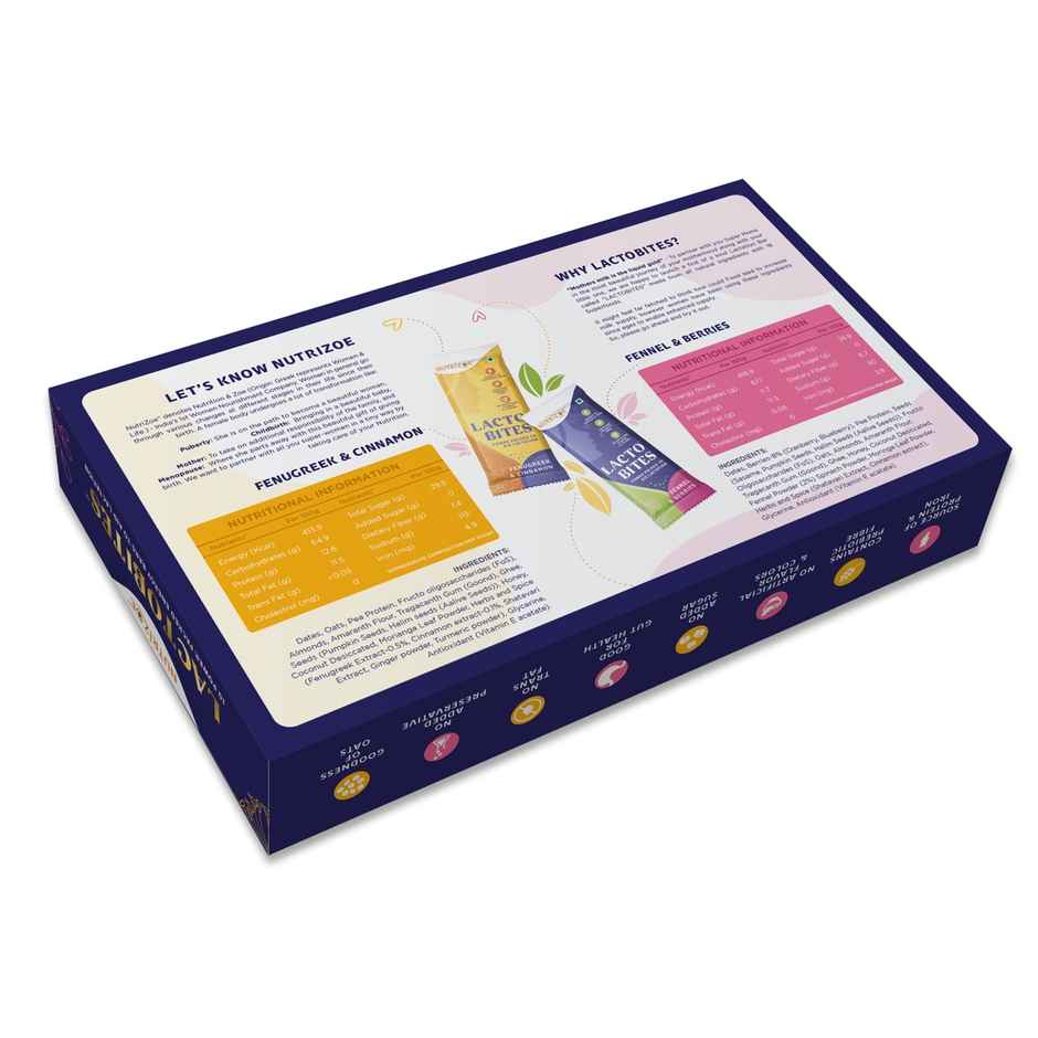 Nutrizoe Lactobites - Lactation For Milk Supply | Breastfeeding - 10 Bars
